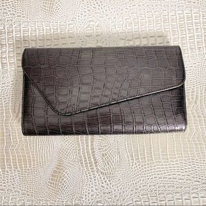 Forever 21 Embossed Metallic Evening Clutch